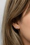 Heliophilia Silver Pendientes de Plata de Ley 925 con Circón Rosa